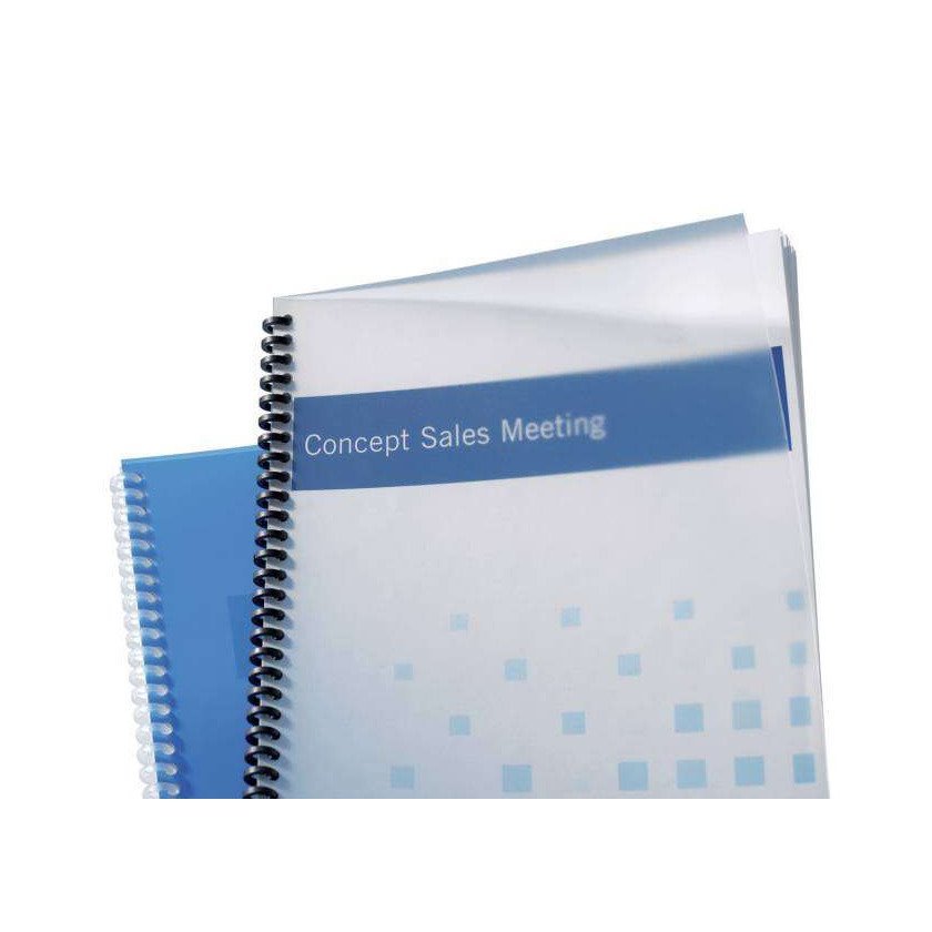 Capas de encadernação GBC PolyClearView – A4 / 800 mícrons / acabamento mate / transparente