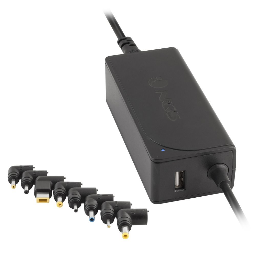 Carregador de portátil universal automático 45W com 8 adaptadores - NGS