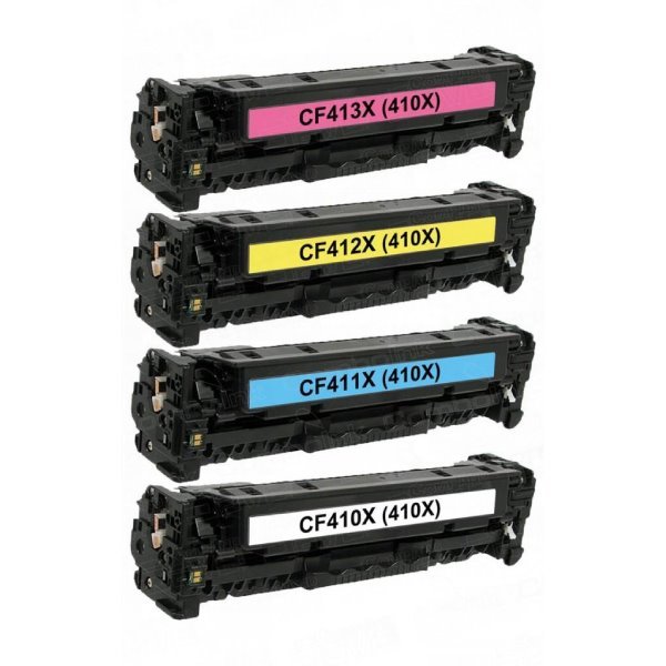 Pack 4 toners compatíveis Hp 410x