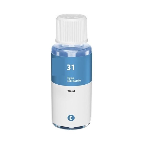 Tinta compatível Hp 31 ciano 1vu26ae