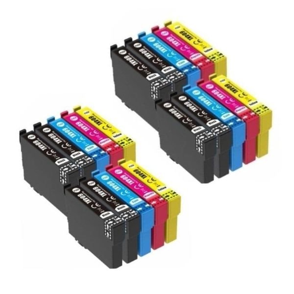 Pack 20 tinteiros compatíveis Epson 604XL (CMYK)