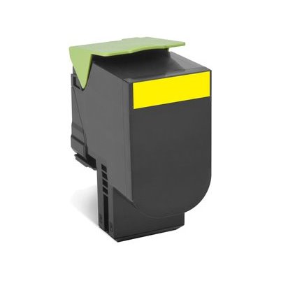 Toner compatível Lexmark CX410 / CX510 amarelo (80C2HY0 / 80C2HYE / 802HY)