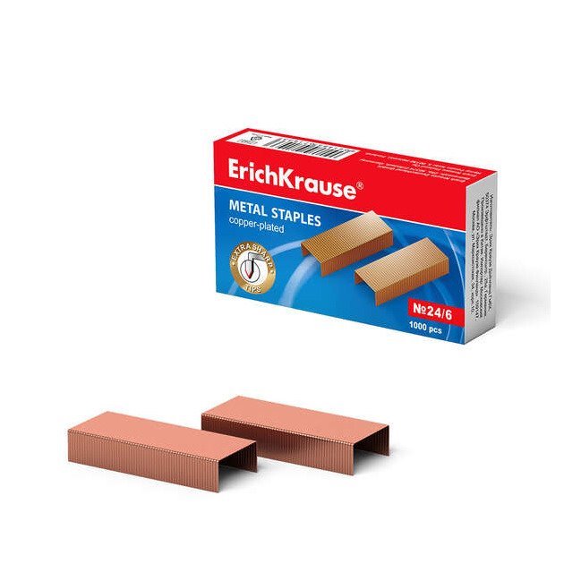 Agrafos cobreados N 24/6 - Erichkrause 