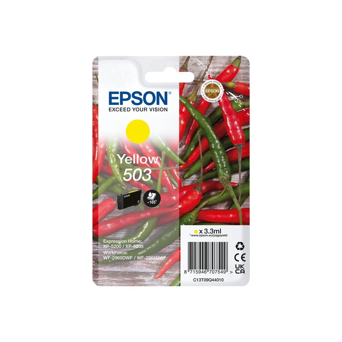 Tinteiro original Epson 503 amarelo (C13T09Q44010)