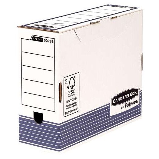 Pack 10 Caixas de Arquivo Definitivo Fellowes Bankers Box - A4 / 100 mm
