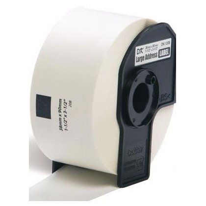 Etiquetas compatível Brother branco 38MM X 90MM 400UN (DK-11208)