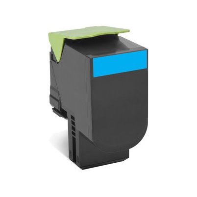 Toner compatível Lexmark CX410 / CX510 ciano (80C2HC0 / 80C2HCE / 802HC)