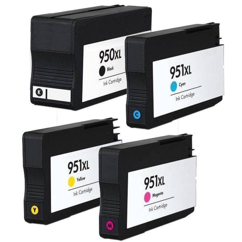 Pack 4 tinteiros compatíveis Hp 950XL 951XL