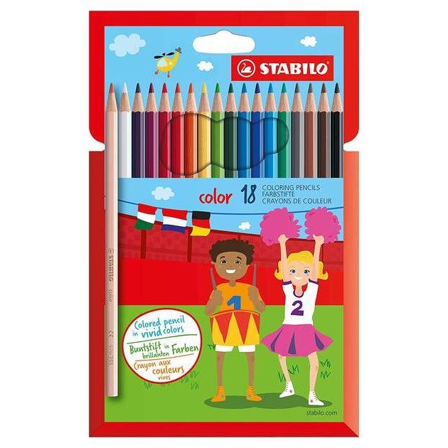 Pack 18 lápis de cor Stabilo Color