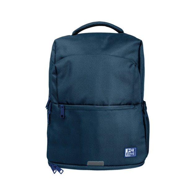 Mochila escolar Oxford B-Out - poliester reciclado / azul marinho