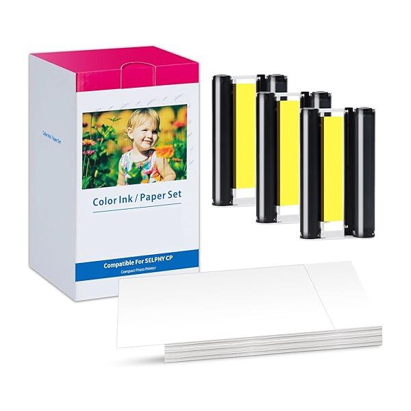 Pack Canon compatível KP-108IN tinteiro e papel fotográfico 108 folhas - 3115B001