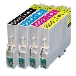Pack 4 Tinteiros compatíveis Epson T0611/2/3/4