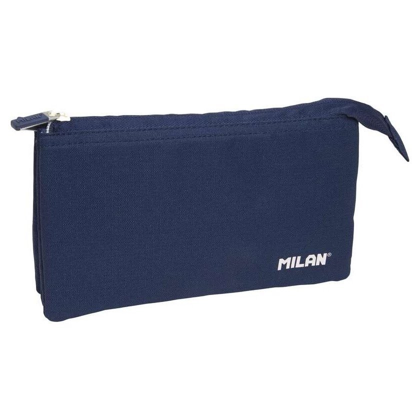 Estojo escolar Milan Serie 1918 - 5 compartimentos / Azul Escuro