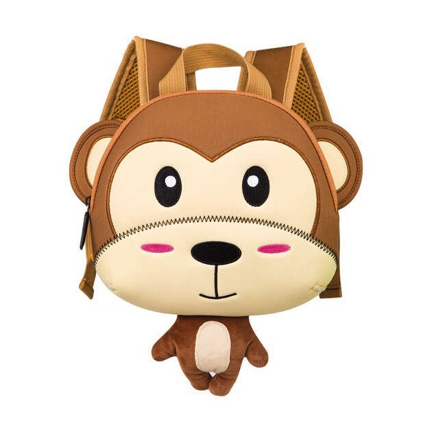 Mochila animada Dohe para crianças - Macaco