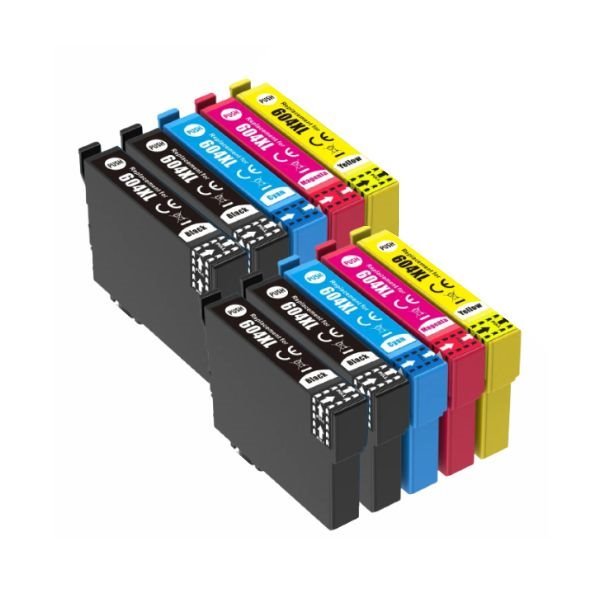 Pack 10 tinteiros compatíveis Epson 604XL (CMYK)