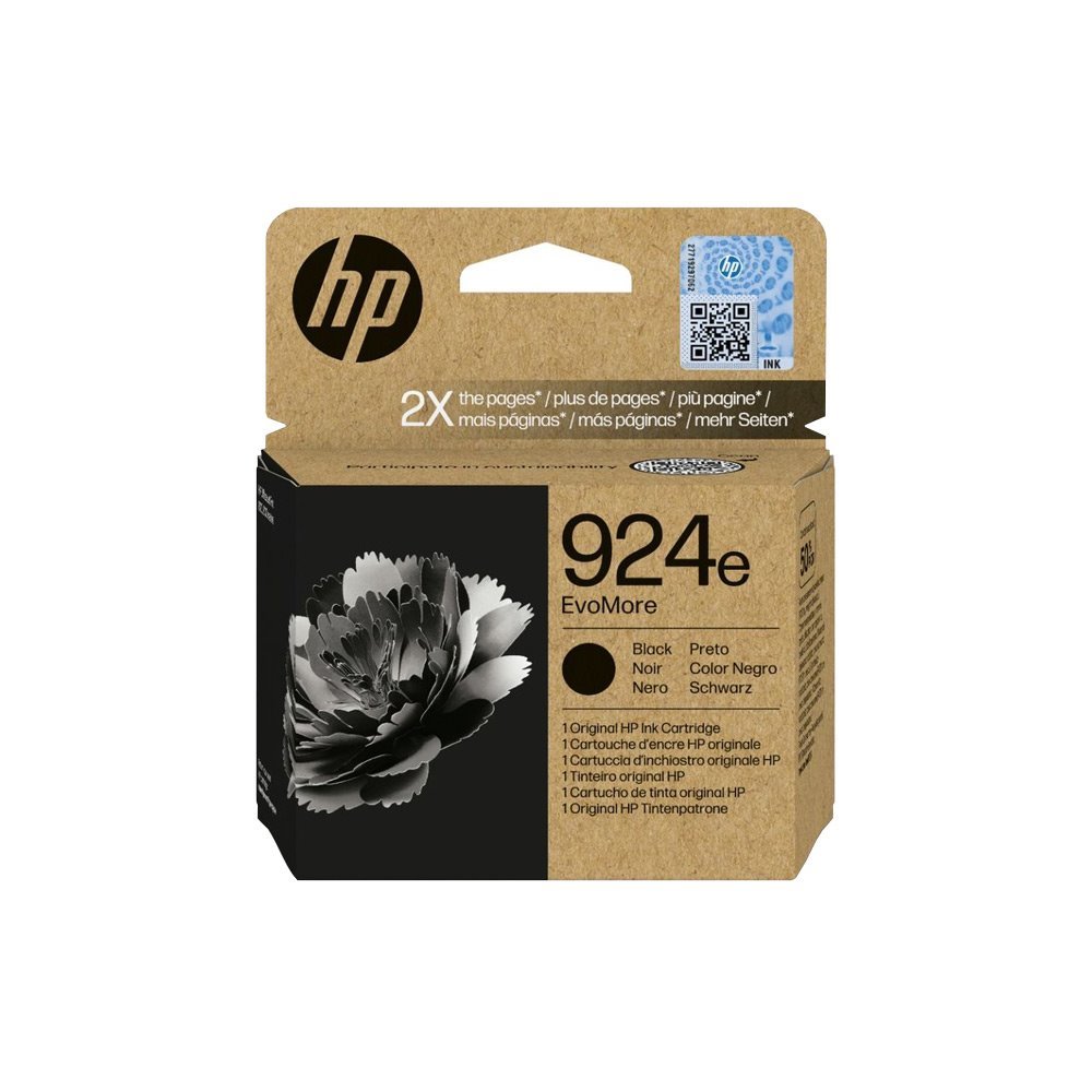 Tinteiro original hp 924e preto - 4k0v0ne