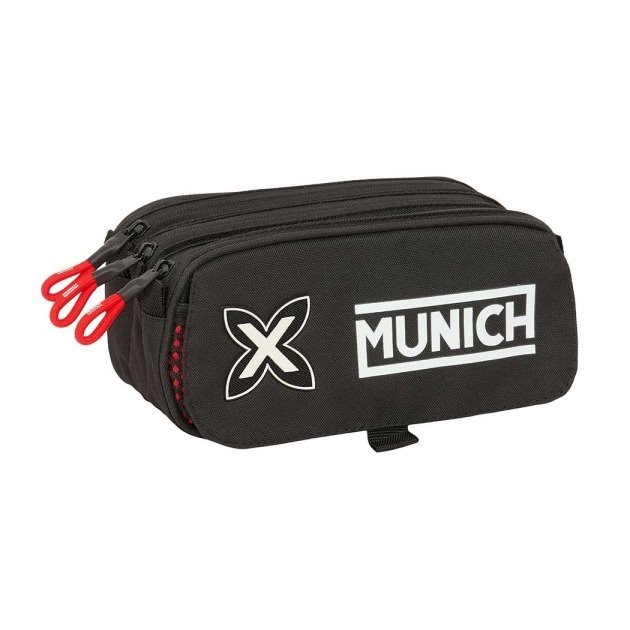 Estojo Safta Munich Vulcan - 3 Compartimentos com Fechos de Correr