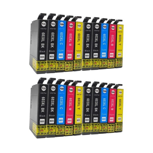 Pack 20 Tinteiros compatíveis Epson 603xl