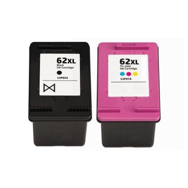 Pack 2 tinteiros compatíveis Hp 62XL
