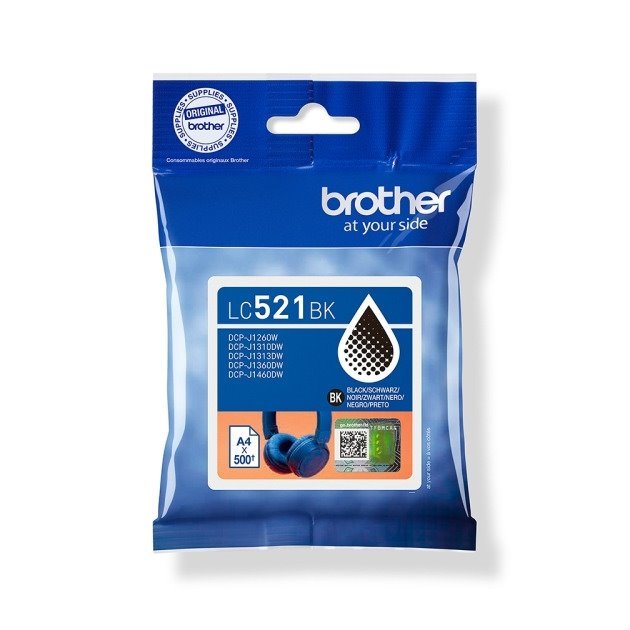 Tinteiro original brother lc521 preto - lc521bk