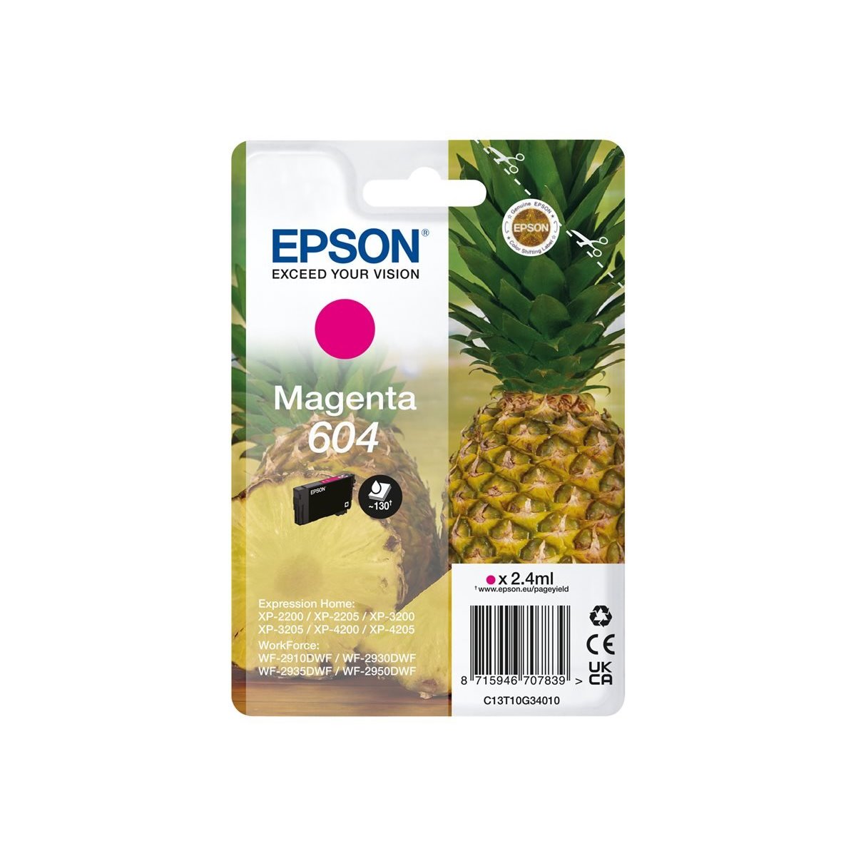Tinteiro original Epson 604 magenta (C13T10G34010)