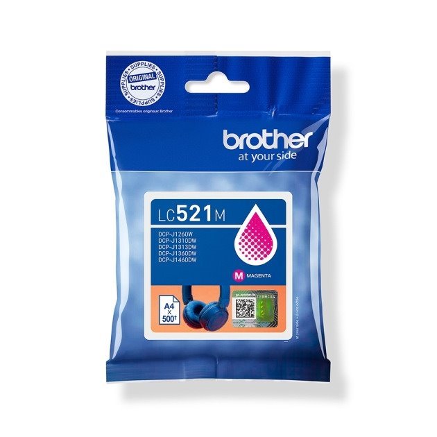 Tinteiro original brother lc521 magenta - lc521m