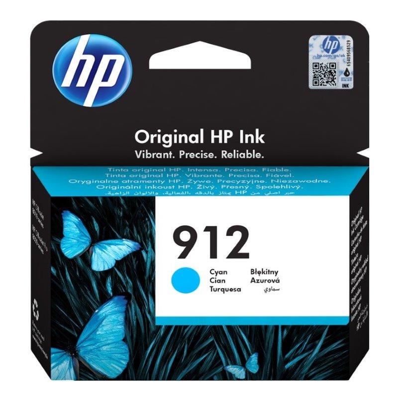 Tinteiro original Hp 912 ciano (3YL77AE)
