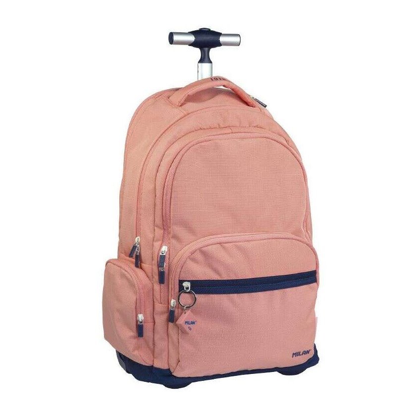 Mochila escolar com rodas Milan Serie 1918 - 25L / Rosa