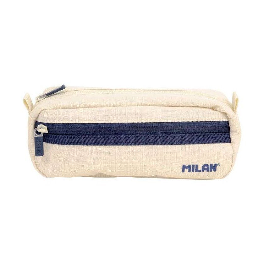 Estojo escolar Milan Serie 1918 - 2 compartimentos / Beje