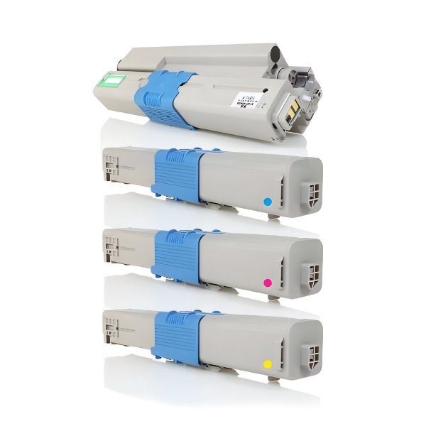 Pack 4 Toners compatíveis Oki C510 / C530 / MC561 / MC562