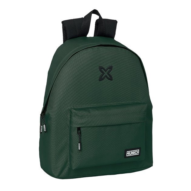 Mochila Safta Munich Básicos com Asa de Mão - 33x42x15cm - Verde