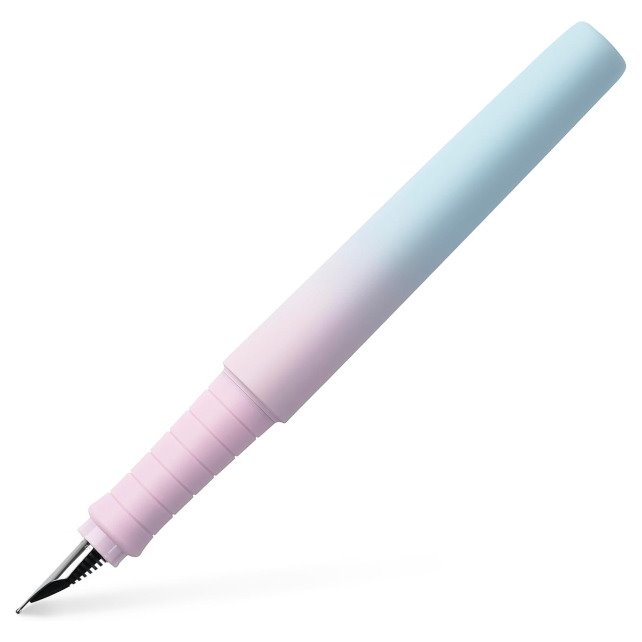 Caneta Faber-Castell Poly Ball Flow Edition Blushing Sky - Rosa/Azul