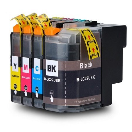 Pack 4 Tinteiros compatíveis Brother LC22U