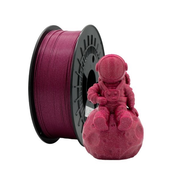 Filamento de impressão 3D PLA GLITTER 1.75mm bobina 1kg - violeta