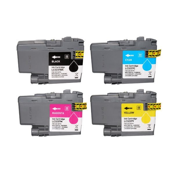 Pack 4 Tinteiros compatíveis Brother LC3237