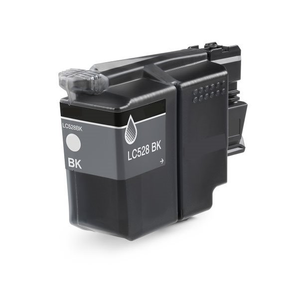 Tinteiro compatível brother lc528 preto tinta pigmentada - lc528bk