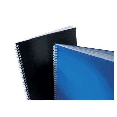 Pack de 100 capas de encadernação GBC PolyClearView – A4 / 500 mícrons / preto