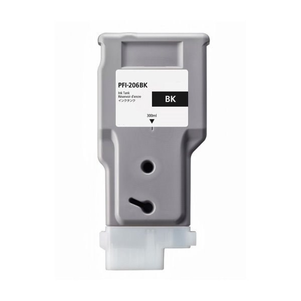 Tinteiro compativel Canon PFI206 preto tinta pigmentada (5303B001)