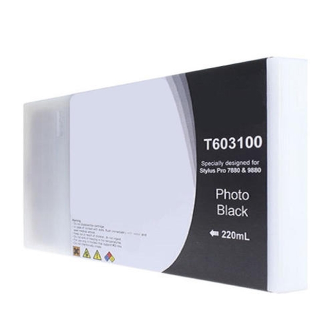 Tinteiro compatível Epson t6031 preto photo tinta pigmentada c13t603100 ...