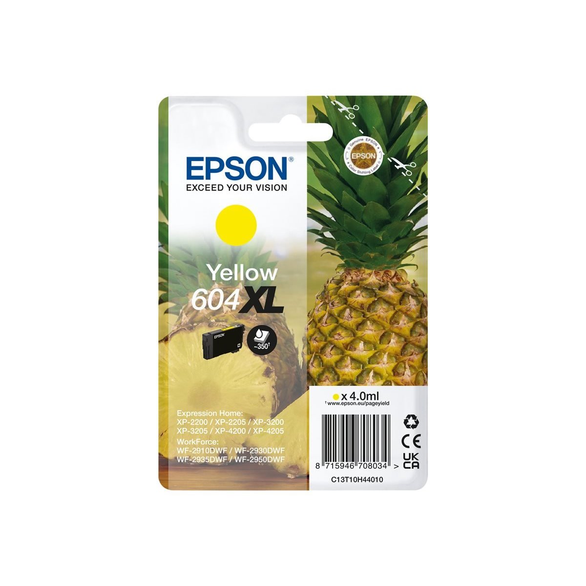 Tinteiro original Epson 604XL amarelo (C13T10H44010)