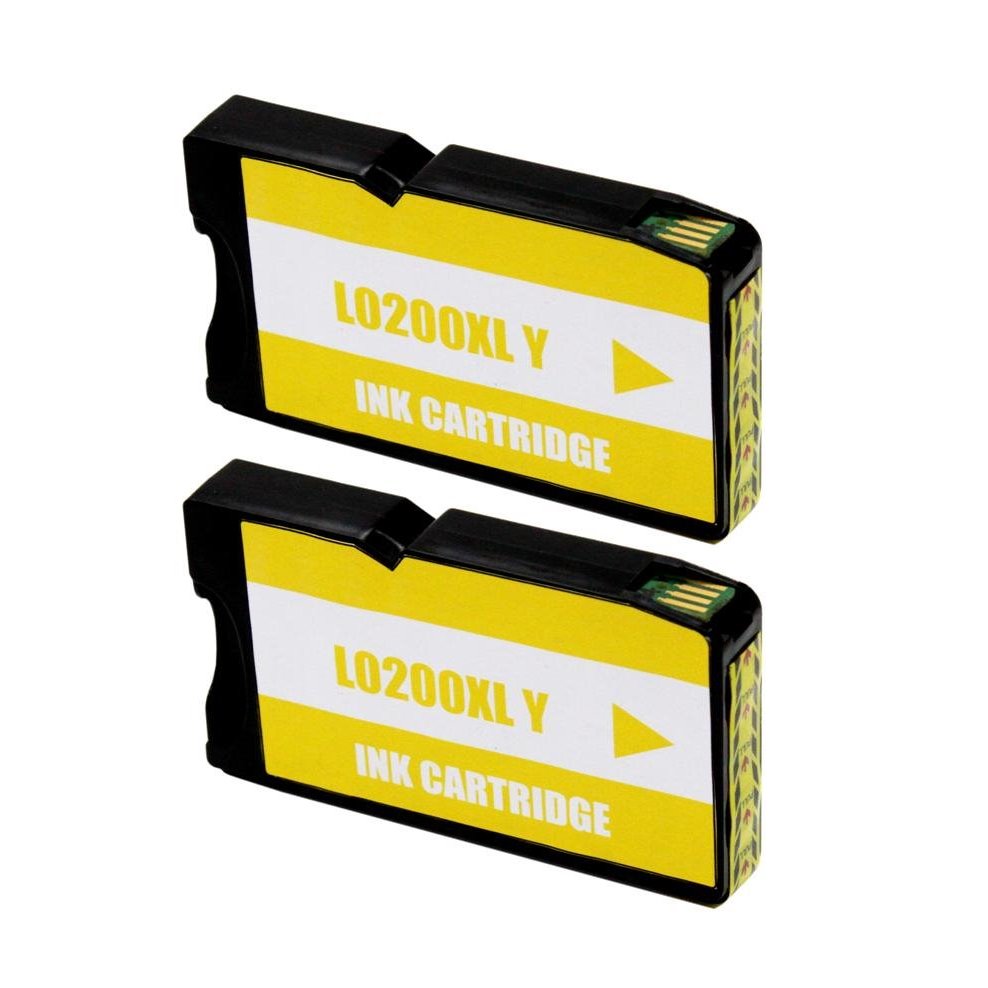 Pack 2 tinteiros compatíveis Lexmark 200xl amarelo (14L0200)
