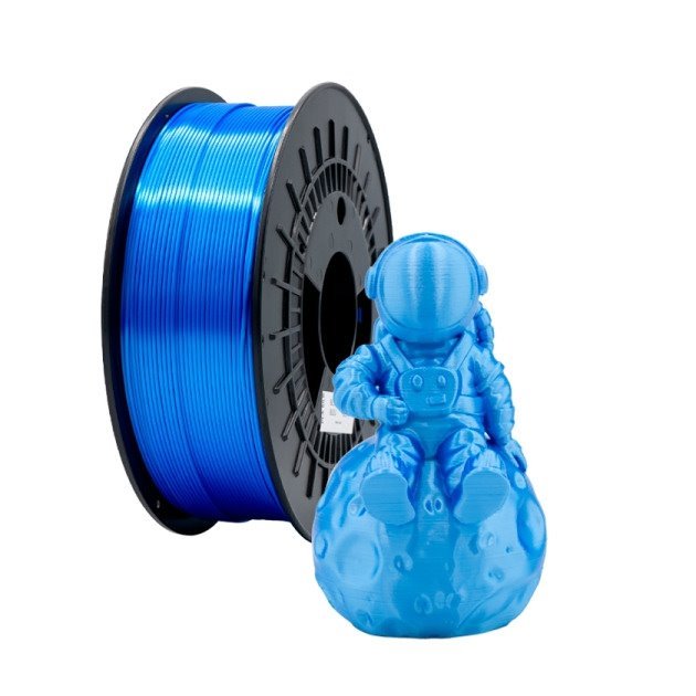 Filamento de impressão 3D PLA Silk 1.75mm bobina 1kg - Azul