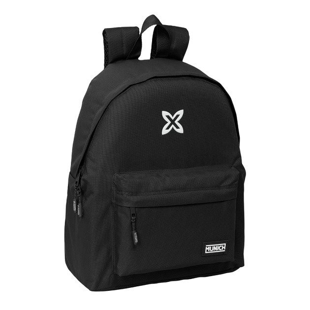 Mochila Safta Munich Básicos com Asa de Mão - 33x42x15cm - Preto