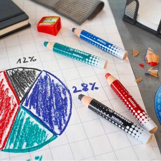 Marcadores secos para quadro branco Stabilo markdry - pack de 4