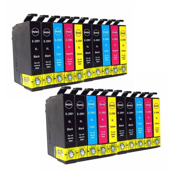 Pack 20 tinteiros compatíveis Epson 29xl (CMYK)