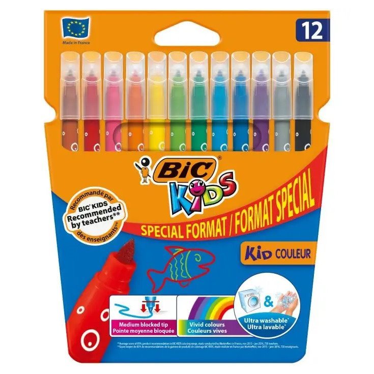 Pack 24 Canetas de feltro Bic Kids Couleur - desde 5 anos