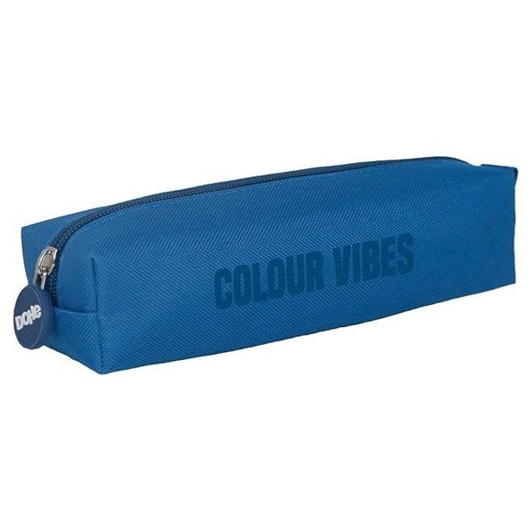 Estojo escolar Dohe Colour Vibes - 1 compartimento / 21x5xm / Azul