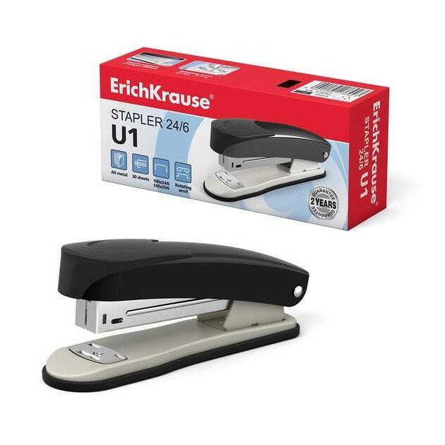 Agrafador Erichkrause U1 - 30 folhas - preto