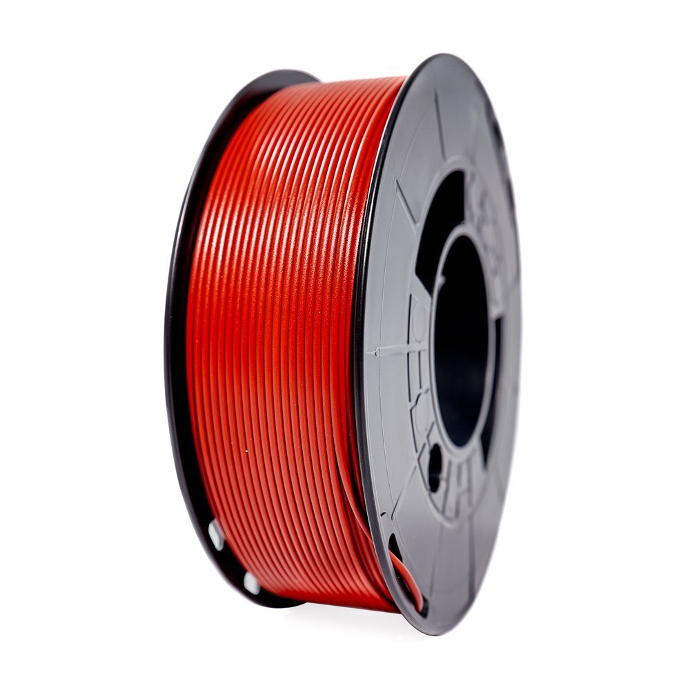 Filamento de impressão 3D PLA HD 1.75mm bobina 1kg - vermelho escuro