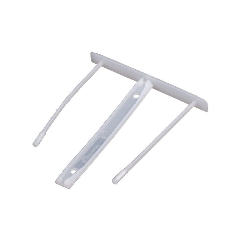 Pack 100 encadernadores fastener plástico 85mm / polipropileno reciclado / até 500 folhas